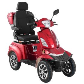 Heavy Duty 4-Wheel Mobility Scooters for Seniors & Adults, 500lbs Capacity, 21.5 Miles 3-Speed Long Range