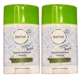 All-natural Deodorants for Kids & Teens (OPTIONS: 2-Pack Teen Boys)